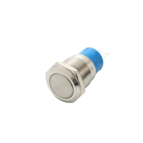 Interruptor de botón 19mm con doble contacto 2NO2NC de retención fija