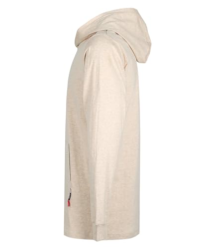 Image of BOCOMAL FR Hooded T Shirts Utility Pocket Fire Resistant Summer Hoodie CAT2 | 6oz Midweight Flame Retardant Cotton Hoodies,Kangaroo /Button Pocket,NFPA2112,Rib-Knit Cuffs,FRC Welding Arc Rated Work Shirt