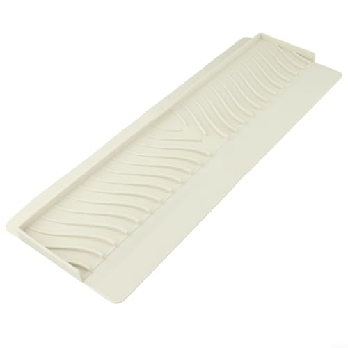 Silicona - Protector de bordes elevado contra salpicaduras de cocina para tener fregadero, bañera, lavabo, fregadero, protector de cuarzo para encimera de granito de acero inoxidable (50,8 x 10,5 x