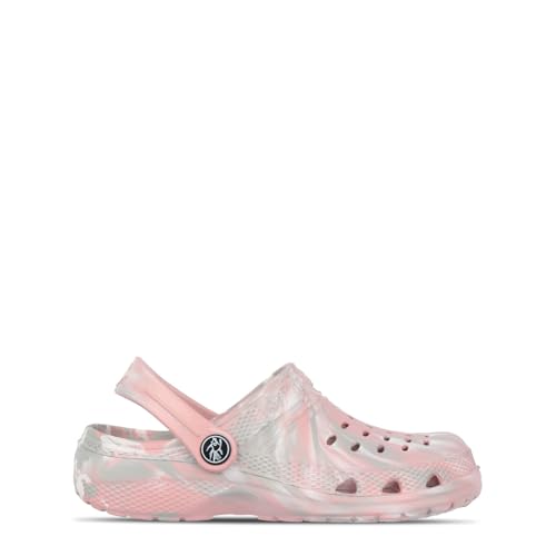 Hot Tuna Kids Cloggs Childrens Pink Swirl 12 UK Child