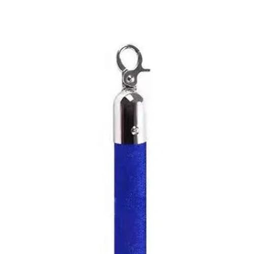 Franela trenzada azul de 1,5 m, ideal para vallas y postes, diseño atractivo para un control eficaz de la multitud