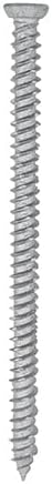Concrete Screw, TX 30, Size 7.5 x 80, Flat Countersunk, Exterior Silver, Material Carbon Steel, 50 in Pack