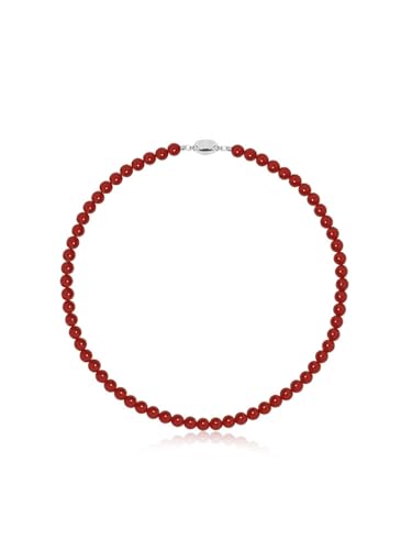Collier ras du cou agate rouge pour illuminer vos tenues quotidiennes et soirées