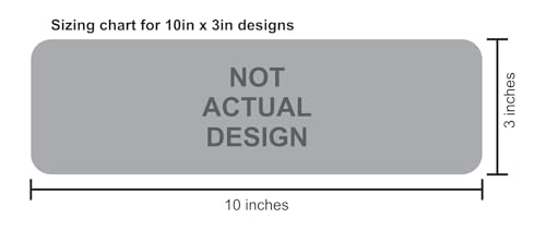Imán decorativo rectangular 10 x 3 pulgadas StickerTalk miniatura 2