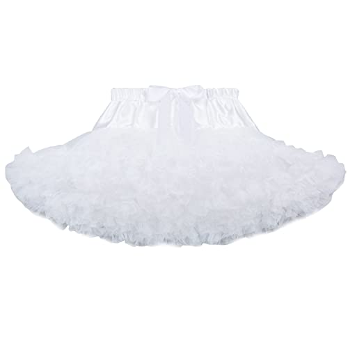 Falda de gasa multicapa para danza con volumen espectacular para niñas de 6-8 años