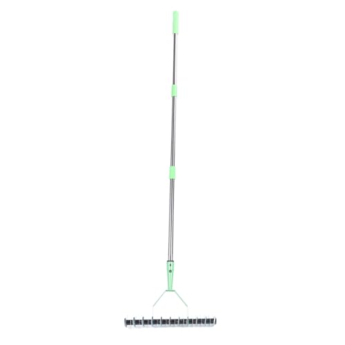 Rastrillo para zacate con mango extensible de acero miniatura 5