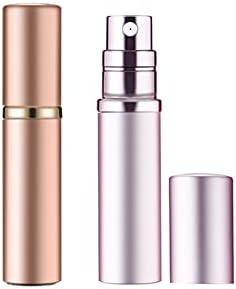 YEEJOK Travel Essentials for Women Men, Travel Perfume Bottles Refillable, Perfume Atomizer Spray Container, Mini Portable Easy Pump Refilled 5ml Bottle for Flying,Purse,Vaction Essentials