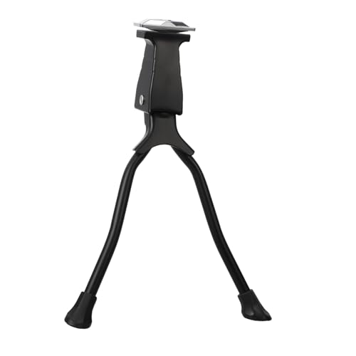HOUDERCO アルミ合製ダブルレッグキックスタンド 自転車用調節可能なサイドサポート 以上対応 折りたたみ式頑丈フットブレース マウンテン
