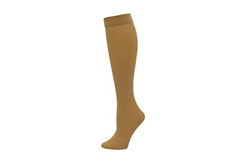 Image of Winterlace Queen Size Trouser Socks Womens 6 Pairs Plus Stretchy Opaque Knee High Wide Calf Nylon Spandex Dress Sock