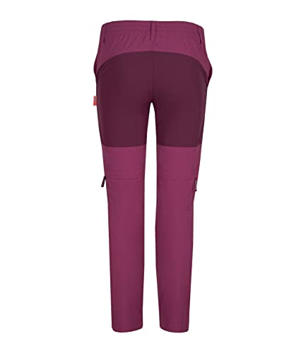 Foto von Trollkids Nordfjord Slim Fit Trekking Hose Zip Off, Pflaume, Größe 164