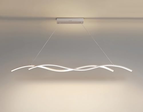 Lampe suspendue LED dimmable 3000K-6000K avec télécommande pour lustre de table