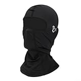 Casco elástico para motocicleta con protección solar, tela de seda de hielo refrescante (negro)