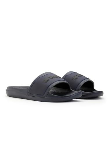Image of WROGN Men's Anti-slip Sliders | Lightweight EVA Sole | Cushioned Comfort Footbed