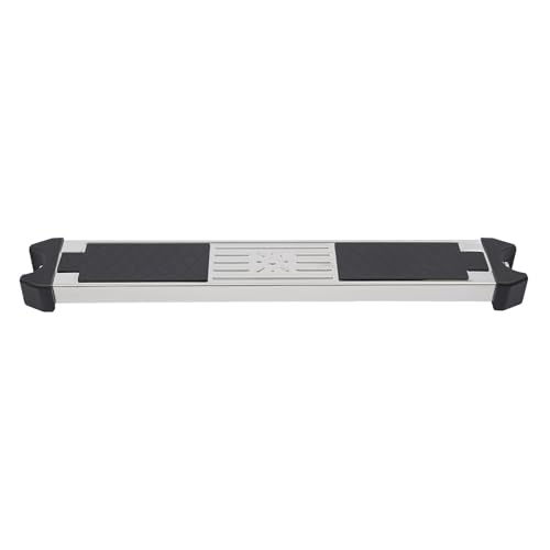 Peldaños para piscina escalera de repuesto pasos de 6 niveles capacidad de carga 150 kg 49,3 x 8,5 x 2,2 cm de acero inoxidable - plata, negro
