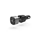 Hama Bluetooth Receiver fürs Autoradio mit Freisprecheinrichtung und Kfz USB Ladegerät 12V (AUX Bluetooth Adapter Audio mit 3,5 mm Klinken-Stecker, bis 7h kabellos Musik abspielen, 5,5h telefonieren)