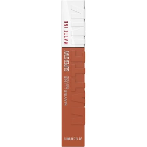 Maybelline New York Tinta Labbra a Lunga Durata, Effetto Matte e Colore Intenso, Tenuta fino a 16 Ore, No Transfer e Senza Sbavature, SuperStay Matte Ink, Tonalità: Amazonian (70), 5 ml