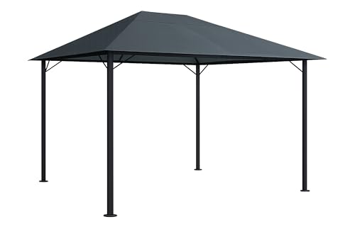 Stabili pali in metallo 50 x 50 mm, struttura tetto 42 x 14 mm, barre del tetto 17 x 17 mm
