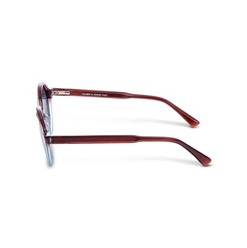 Image of HALDEN inchCOMET inch Series Sunglasses - Italian Sophistication & Japanese Precision in Classic Round Design, 1-Year Warranty