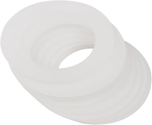 10Pcs Silicone Replacement Gasket, Airtight Rubber Seals Rings for Mason Jar Lids, Leak-Proof Canning Fitting Seals Canning Lids Cookware (2.8 inch)