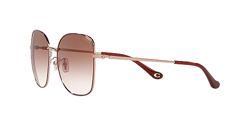 Coach HC7133 Sunglasses, Shiny Rose Gold/Burgundy/Burgundy Gradient, 57 mm3
