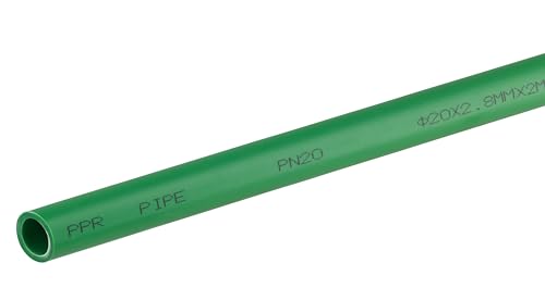 Tubo PPR Ø20 mm PN20 – Longitud 2 m | Ideal para conducción de agua fría y caliente a presión | Alta resistencia y durabilidad | Fácil de soldar por termofusión | QUICK PLOMBERIE