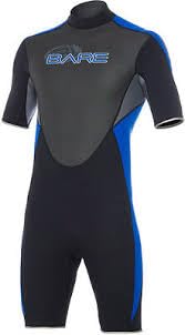 Bare 2mm Velocity, Junior Shorty Wetsuit Size 16YRS, (Black, Royal Blue and Gray)
