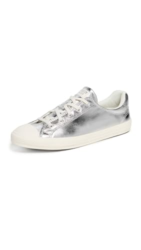 Converse Womens Chuck Taylor All Star Dainty Lucky Metal Sneakers Silver Metallic/Egret 5.5 Medium US