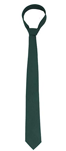 Image of Kebocis Mens Solid Color Cotton Necktie for Men