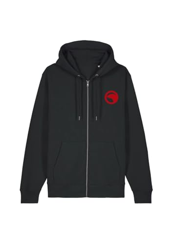 Sweat zip enfant 12 ans noir coupe ample et zippée style décontracté