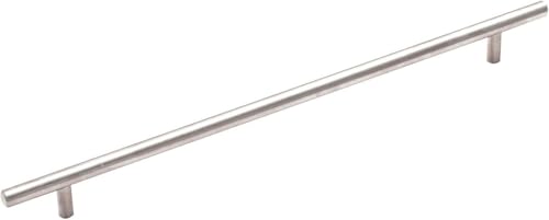 Image of Amerock 12-5 /8 inch Bar Pulls Stainless Steel Drawer Pull | 12-5 /8 inch (320mm) Center-to-Center Mounting Distance and 15-3 /4 inch Overall Length, Durable Stainless Steel Cabinet Hardware
