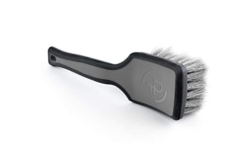 Detail Factory - ProGrip Tire Brush - Ergonomic ProGrip Handle, Stiff Synthetic Bristles, Ergonomic Design, Clean Your Tires with Ease, Grey