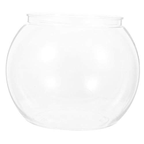 Hohopeti pecera Transparente pecera irrompible Bebidas pecera de Mesa Tanques Claro peceras pequeñas Ponds Fish Tank Bebida de Fibra pecera Redonda de plastico pecera de Oficina la Mascota