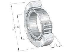 INA STO20-X Yoke Type Track Roller Bearing