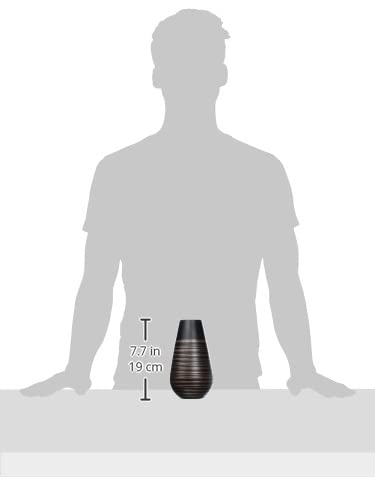 Villeroy & Boch Manufacture Swirl grote soliflor-vaas, 18 cm, kristalglas, brons, zwart - Afbeelding 5