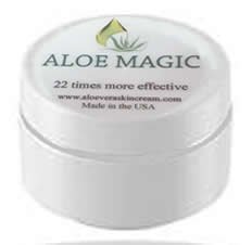Aloe Magic Skin Cream with Aloe Ferox (Travel .5oz) Moisturizer. Instant and Lasting Relief for Eczema, Psoriasis, Skin Rashes, Dry Skin and Sunburn. 22 X Stronger.