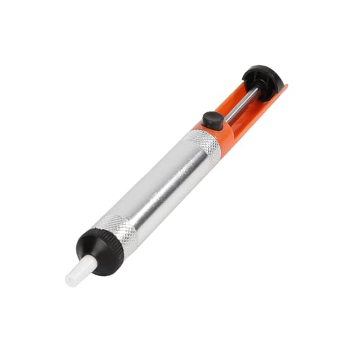 NORYEEBRAN Solder Sucker Desoldering Pump Soldering Iron Auxiliary Tool Manual Desoldering Suction Pump Vacuum Pump Solder Removal Tool Orange