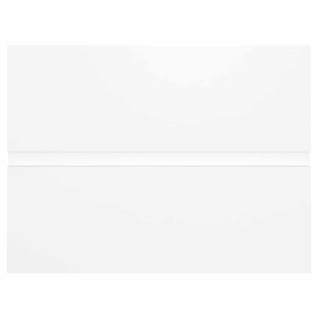 Armario para debajo del lavabo de madera blanco 60 x 38,5 x 45 cm con cajón, espacio de almacenamiento para baño, adecuado para montaje en pared, espacio de almacenamiento adicional, diseño