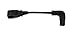 Cerrxian 16cm IEC 320 90 Degree C13 3 Pin Female to C14 3 Pin Male PDU Power Supply Extension Cord for Computer LED HDTV Monitor and Scanner
