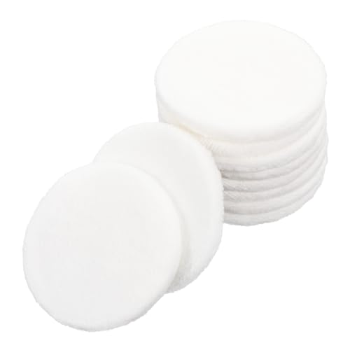 VICASKY Gentle on Skin: 10pcs Cotton Puff Makeup Powder Reusable Round Cotton Pads for Women