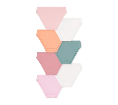 Petit Bateau Pack of 7 plain cotton children's panties SIZES 2-142