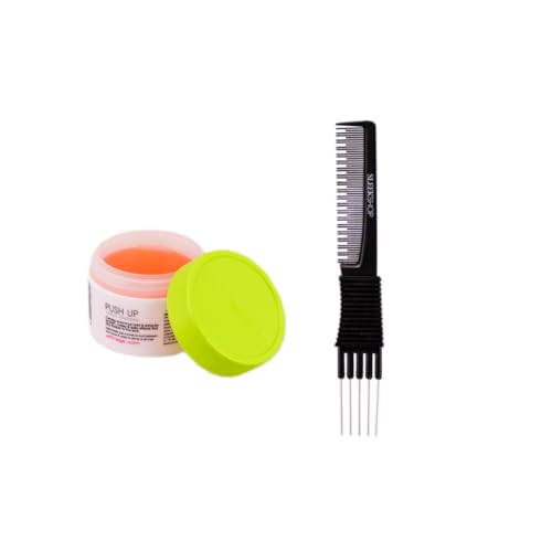 yper Affinage Push Up Shiny Hair Wax (2.54 oz) with Teasing Comb Pack 1