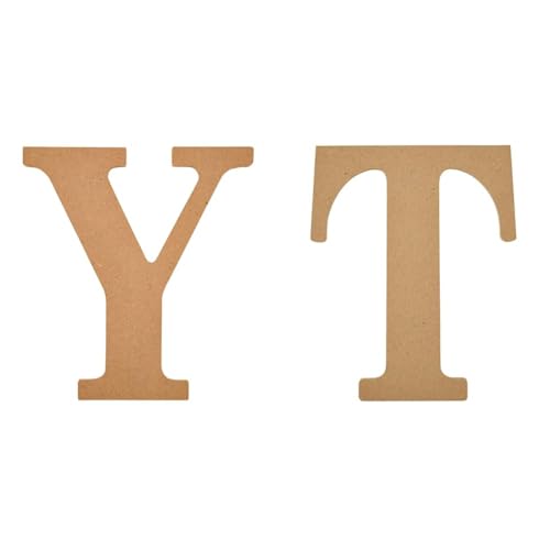 Plaid 8" Unfinished Wooden Letter Arts and Crafts DIY Personalization Kit, Models 63604 and 63599, 8 inch