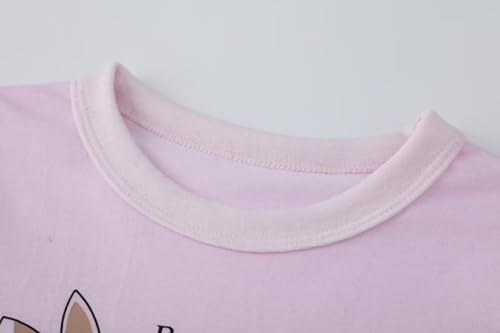 Image of Toddler Girl Long Sleeve T-Shirts Kids Cotton Fall Top 2-7 Years | 3 Pieces Soft Cotton Casual T-Shirt