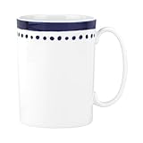 kate spade new york Charlotte Street East Mug, 1 Count, White/Blue