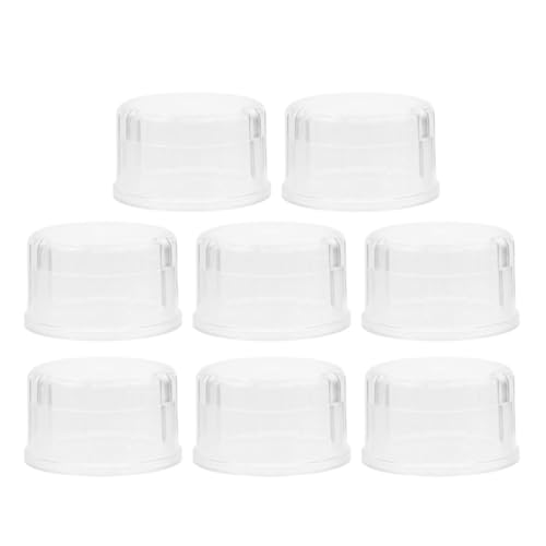 RUNROTOO Juego de 8 Tapas de Plástico para Coctelera Función Antiderrame, Tamaño Estándar, Apto para Tarros y Uso en Exteriores