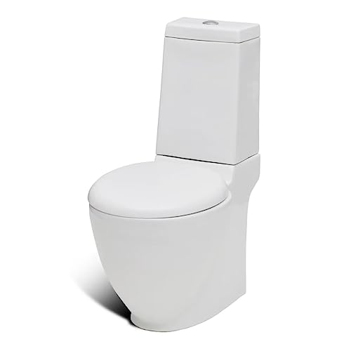 INLIFE Stand-WC & Bidet Set Weiß Keramik,63,8 KG,270059 – Bild 4