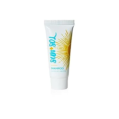 Sun Sol Bulk Cleansing Shampoo With Warm Coconut & Vanilla Fragrances, Travel Size Toiletries, Mini Hotel Amenities