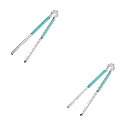 SOLUSTRE 2pcs Stainless Steel Serving Tong for Home Dining Ergonomic Chopstick Clip for Buffet and Party Use Kitchen Supply with Smooth Surface Easy to Clean for Adults