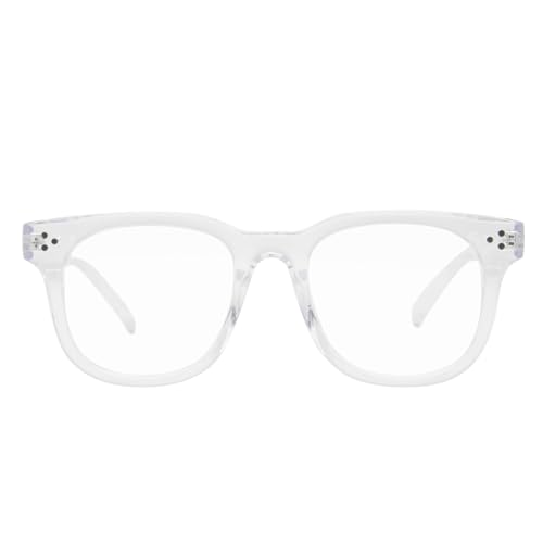 Image of LJCZKA Blue Light Blocking Glasses for Women Men Retro Square Frame Computer Gaming Glasses Anti Eyestrain Eyeglasses