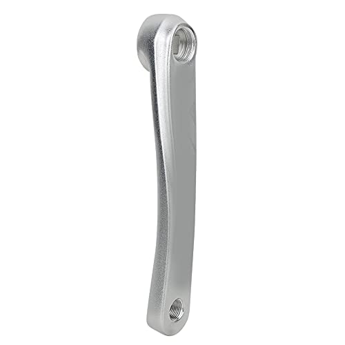 XOYIXOYI para manivela de bicicleta, aleación de aluminio de alta resistencia, peso ligero, 170 mm de longitud, ajuste de precisión, reemplazo duradero para muchos modelos (Agujero cuadrado plateado)